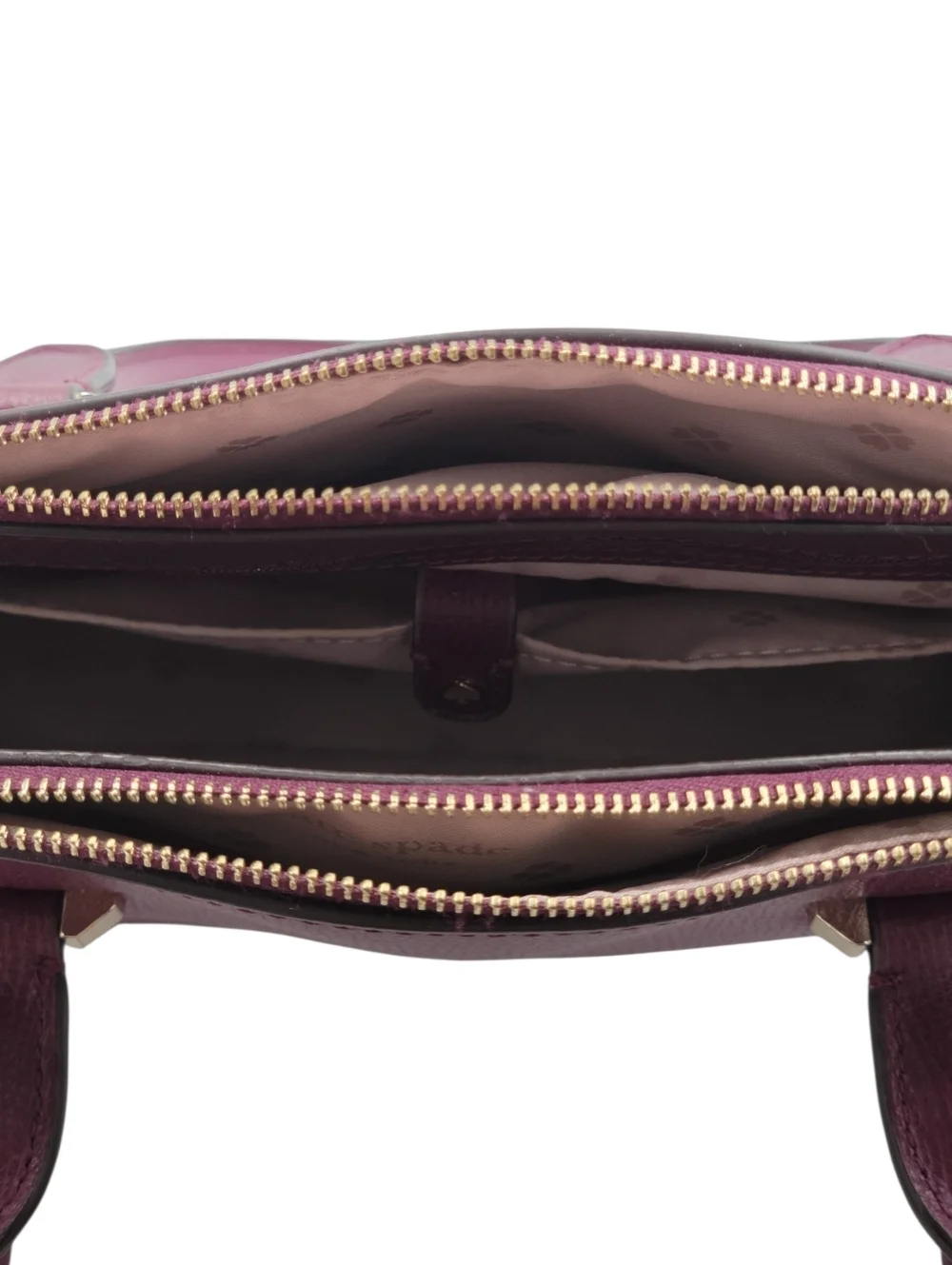 Kate Spade Sydney Small Sachel Handbag Crossbody Adjustable Strap Purple Sangria